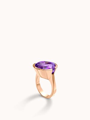 Gemz© gold oval ring