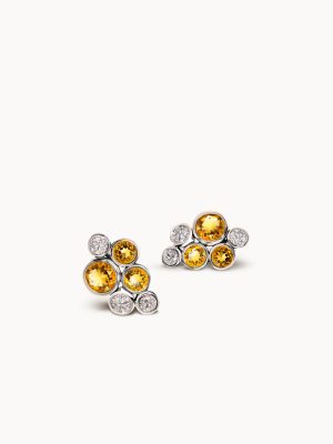 Gemz© Citrine constellation earrings