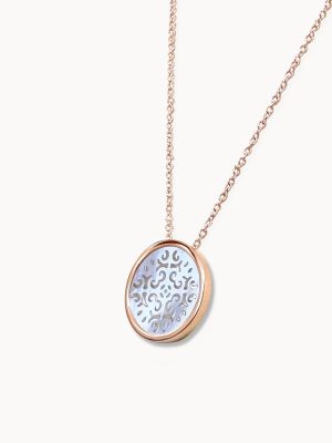 Rose gold mandala state of mind pendant