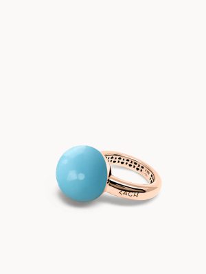 Orb© Malachite Ring in Rose Gold - Large