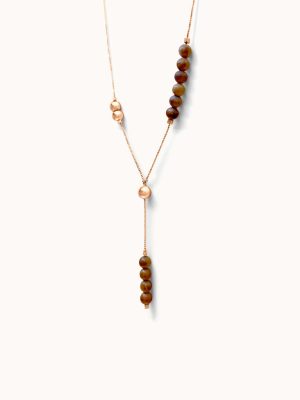Earth© wood and gold necklace