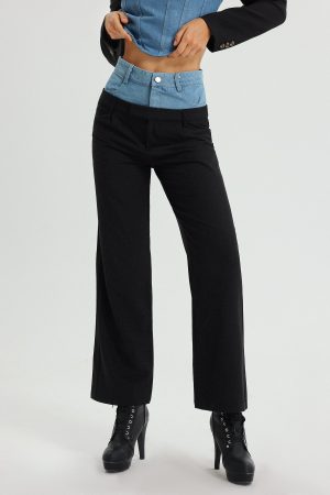 Ivy Patchwork Denim Set - Pants