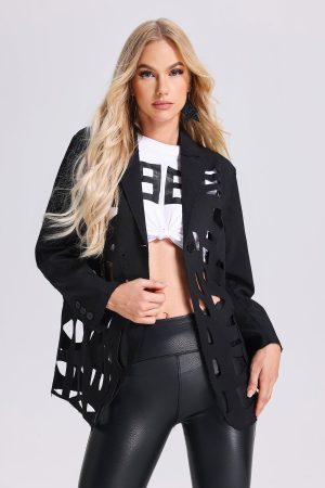 Looly Irregular Cutout Jacket