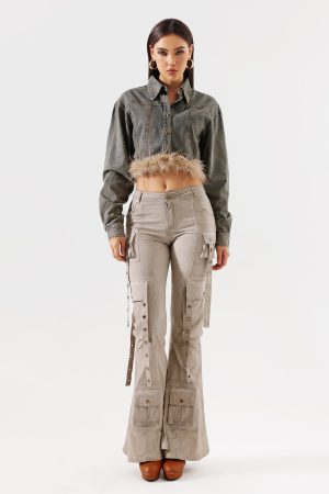 Dolo Feather Denim Jacket