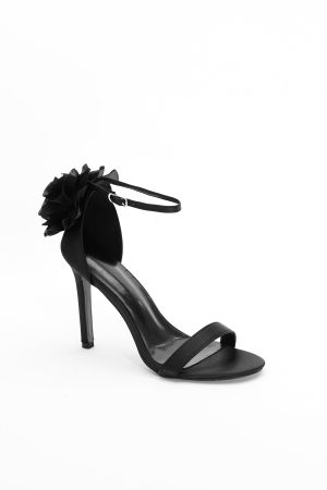 Matalin Flower Buckle Stiletto Sandals