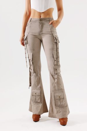 Wilma Cargo Flared Pants