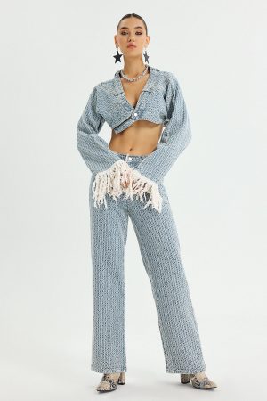 Miyasa Tassel Denim Set