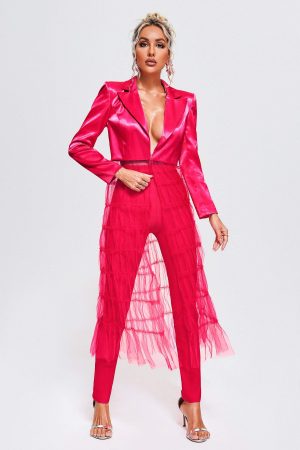 Elin Mesh Blazer