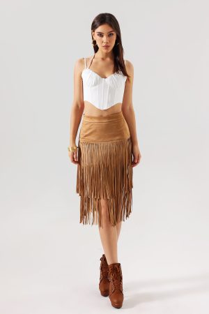 Uniko Tassel Midi Skirt