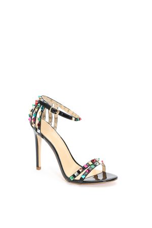 Fresco Rivet Buckle Stiletto Sandals