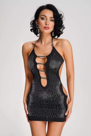 Sabriya Diamante Mini Dress