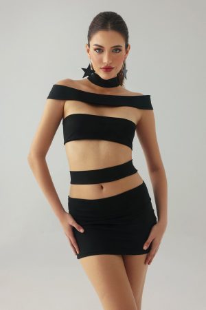 Fresco Stripe Tube Mini Dress