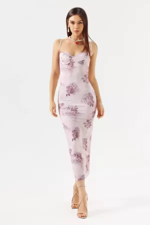 Darcel Halter Printed Dress