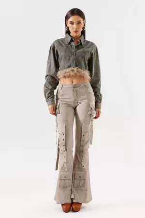 Dolo Feather Denim Jacket