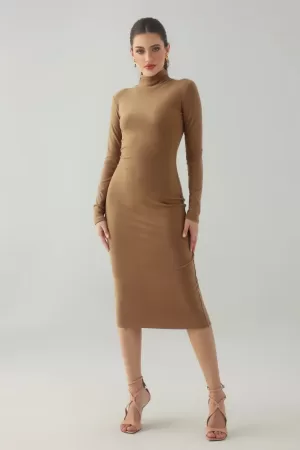 Raki Mock Neck Midi Dress