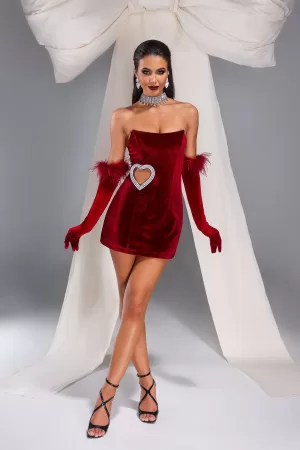 Caroline Strapless Cutout Mini Dress