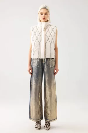 Hope Diamante Padded Vest