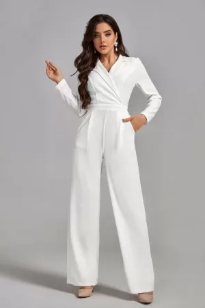 Ludia V Neck Commuter Jumpsuit