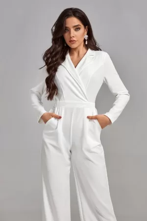 Ludia V Neck Commuter Jumpsuit