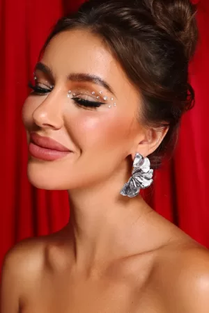 Rachel Metal Flower Earrings