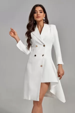 Venus Irregular Double-breasted Blazer Dress