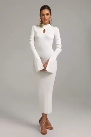 Winifred Mock Neck Knitted Maxi Dress