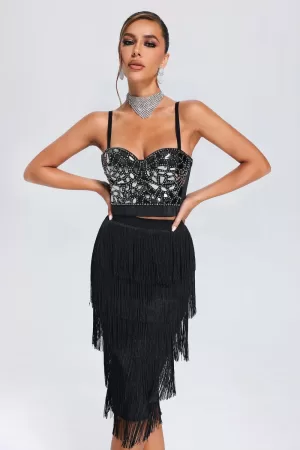 Zandy Mirror Tassel Set