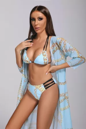 Bryony Bikini Three Piece Set - Green